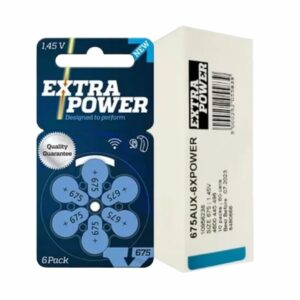 Pilha Para Aparelho Auditivo - Tamanho 675 - Extra Power - Caixa c/ 10 Cartelas